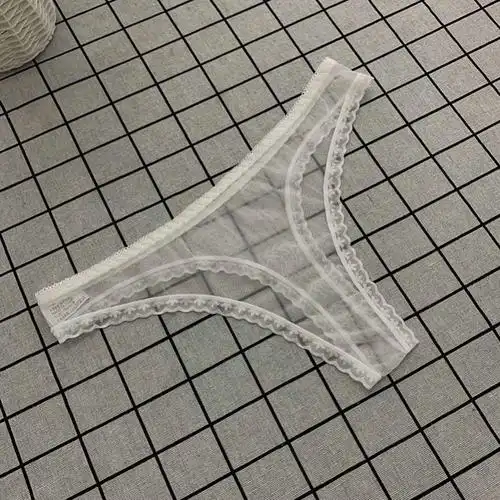 女土内裤透明全毛露走光丁字裤火辣性惑情调蕾丝女士透视冰丝无痕