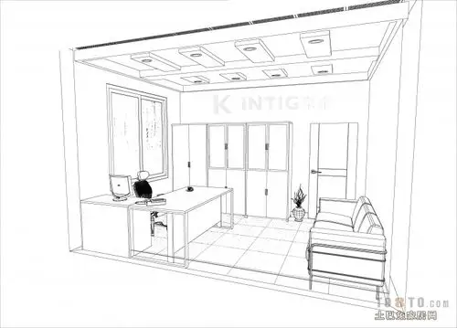 处长办公室手绘图