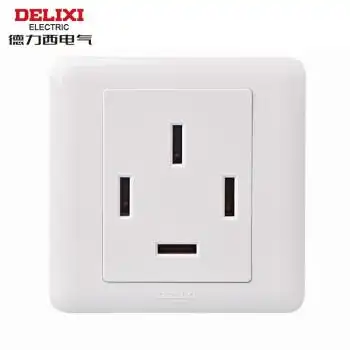 德力西三相四线插座25a中央空调墙壁插四孔25a380v三相电86型