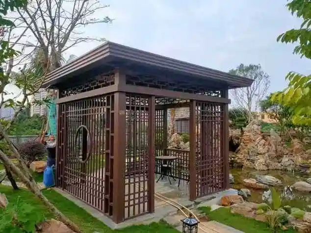 园林中式凉亭(园林中式凉亭效果图)