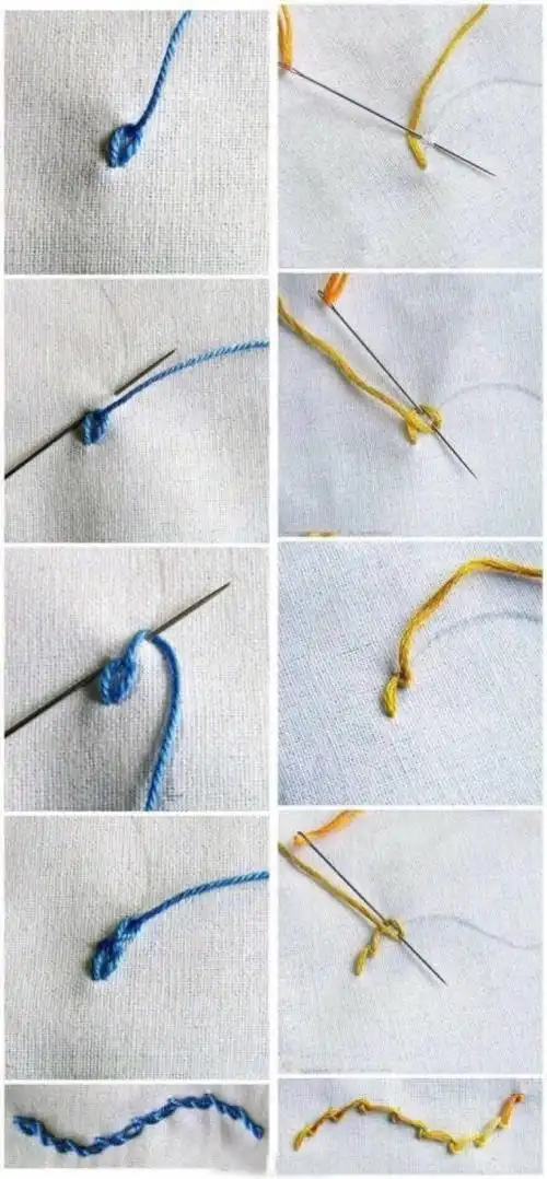 瞬间提升逼格的9款刺绣针法