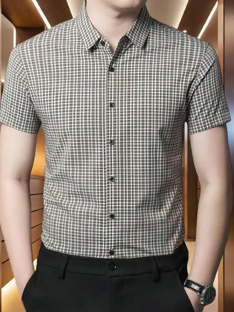 皮尔卡丹经典格子衬衫!