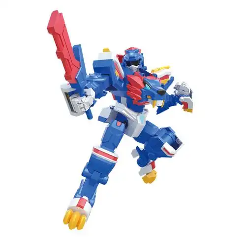 展高正版迷你特工队4兽王力量狮王猛兽狂鲨战警机甲儿童玩具男孩变形