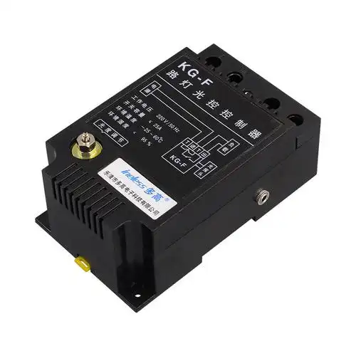 kg-f光控开关220v全自动楼道光感应可调带探头智能延时路灯控制器