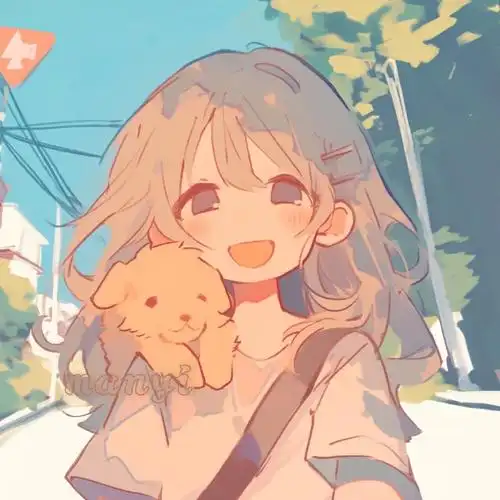 治愈头像|小狗别跑    #二次元新鲜事