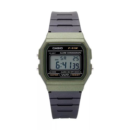 casio/卡西欧男士手表腕表电子表复古方块防水led灯正品f91wm-7a