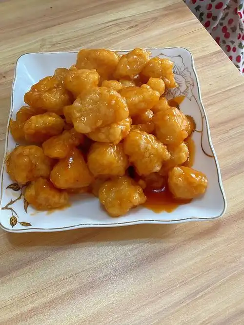 糖醋鱼块没有刺的鱼块大口大口吃脆香