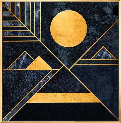 样板房现代抽象画客厅玄关挂画-现代创意-2022美间(软装设计采购助手)