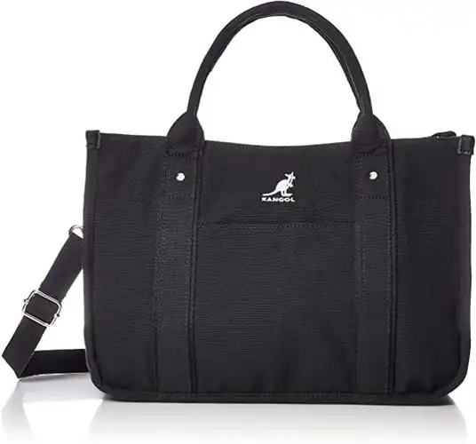 camel 坎戈尔 托特包 袋鼠标志刺绣 加厚棉质帆布 双面 2way 单肩包