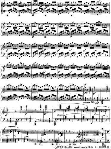 贝多芬钢琴奏鸣曲21黎明华尔斯坦c大调op53cmajor钢琴谱