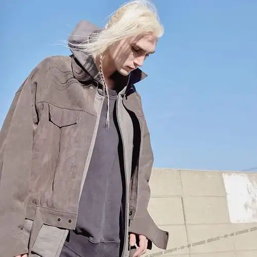 fearofgod主线第五季欧美高街麂皮绒面fog夹克