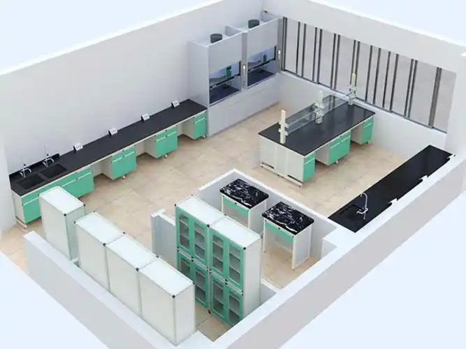 化学实验室设备家具绘图物理实验室布局设计项目