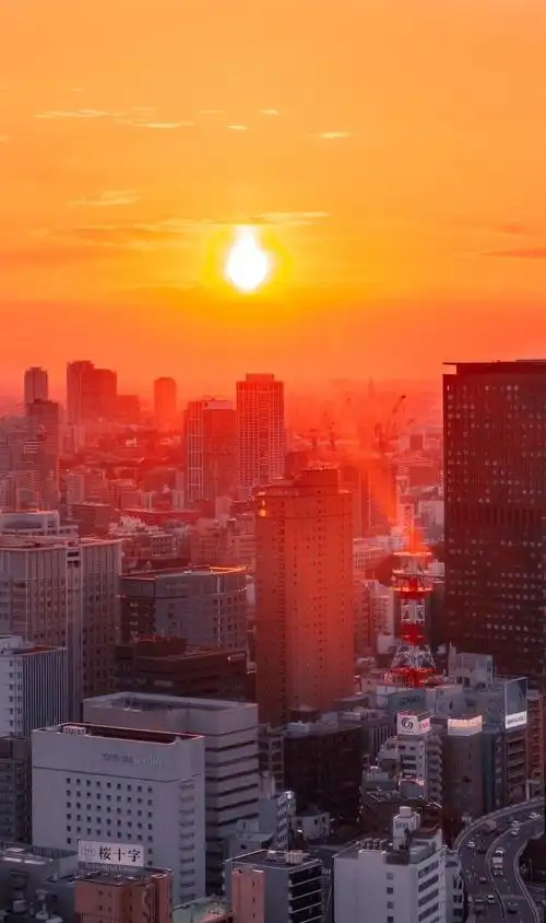 最美东京日落