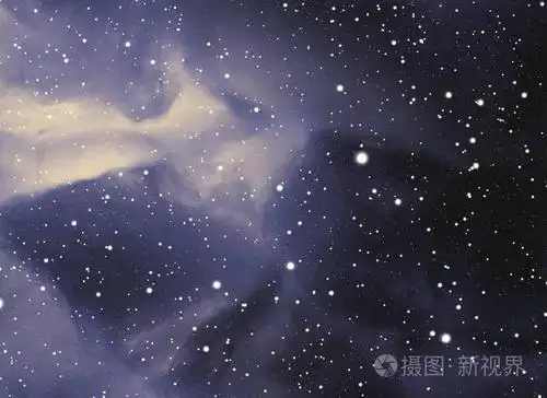 宇宙充满了星星和气体.遥远的宇宙例证