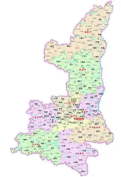 陕西地图全图详细(陕西地图全图详细高清)