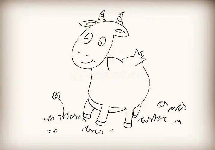 山羊简笔画 山羊简笔画图片大全