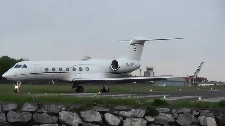 近距离欣赏湾流g550公务机如何起飞_腾讯视频