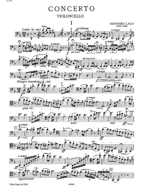 lalo拉罗d大调大提琴协奏曲#大提琴
