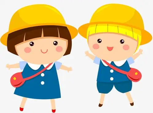 卡通叠加风六一节可爱小盆友数星星的孩子透明矢量素材