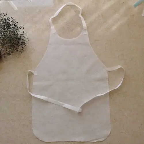 无纺布围裙新料一次性无纺布围腰火锅围裙可加印logo