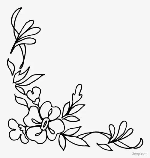 标签:边框简约手绘花朵图案装饰边框枝叶花朵卡通边框金色边框古风