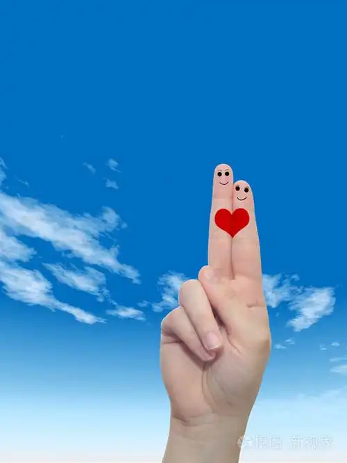 用两个手指画手