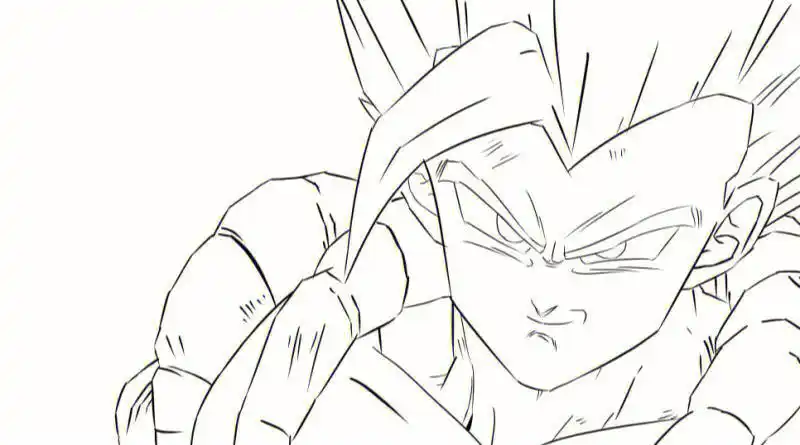 板绘龙珠悟吉塔无敌的男人