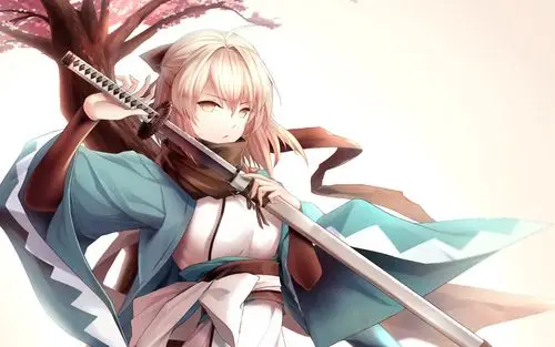 樱saber,冲田总司,动漫壁纸,fate