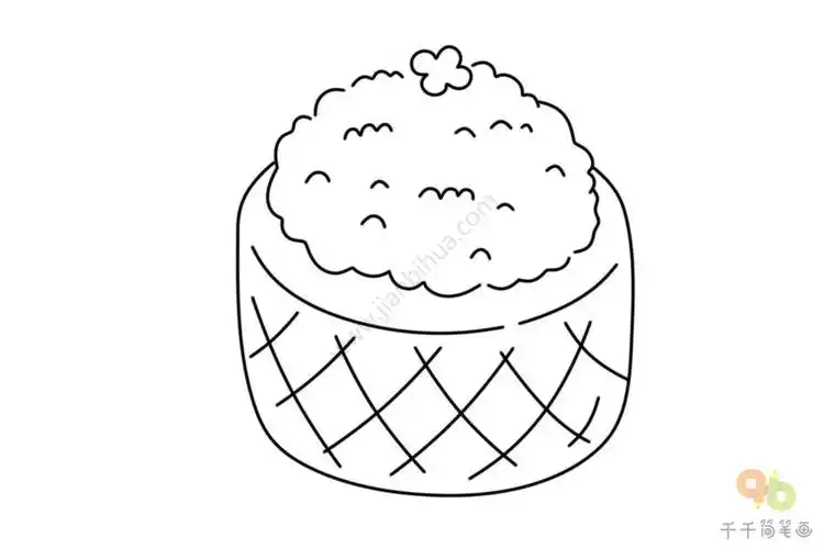 菠萝饭简笔画图片菠萝饭简笔画,菠萝饭图片,食物简笔画,美食大全