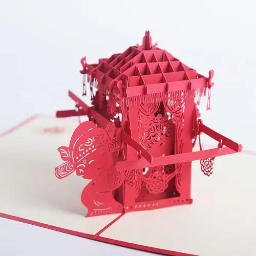 立体剪纸贺卡楼梯