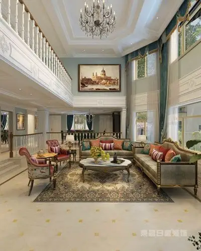 客厅装修如何能彰显大宅别墅风范挑高少不了