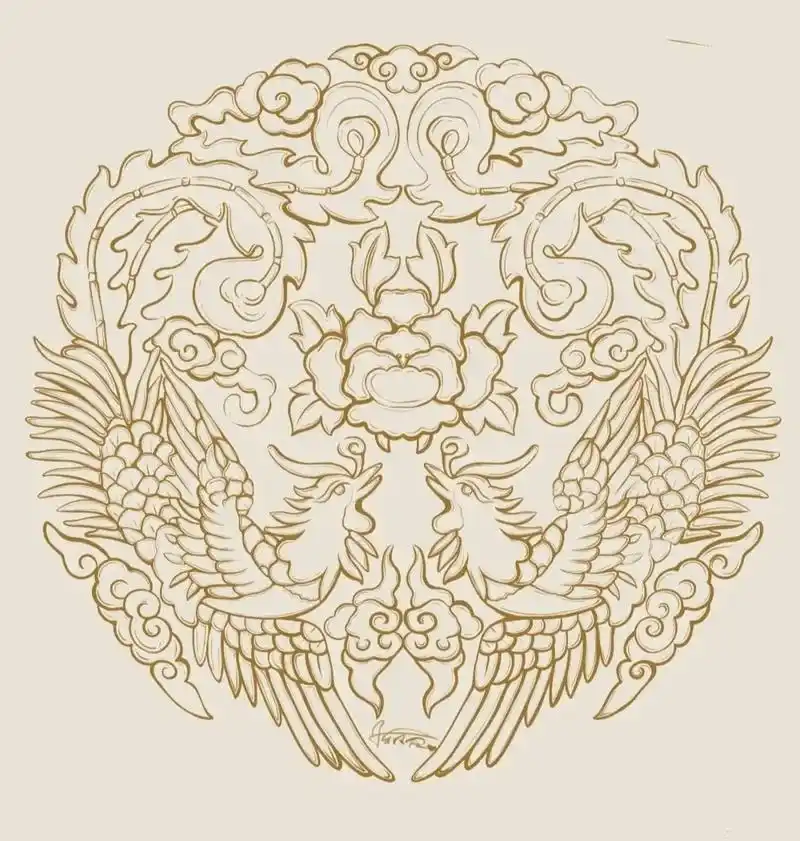 从未接触过的皮雕图案不太习惯