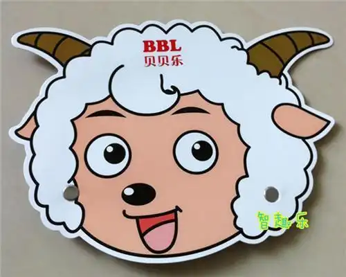 动物头饰简笔画 小羊头头饰多图小羊头饰的制作方法 小羊 小猫老猫