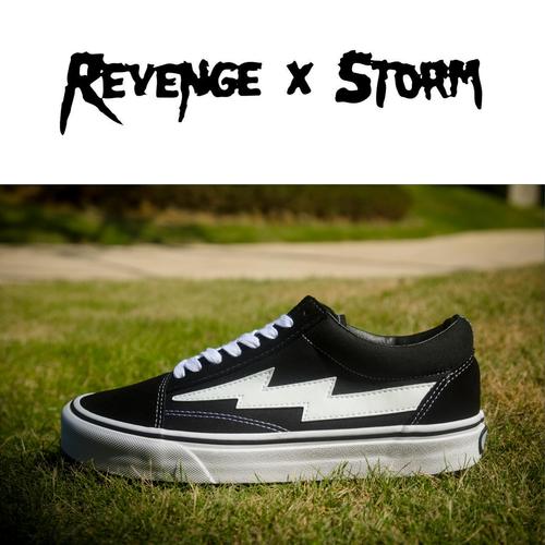 revenge x storm情侣鞋闪电鞋复仇风暴滑板鞋男帆布板鞋女夏潮鞋