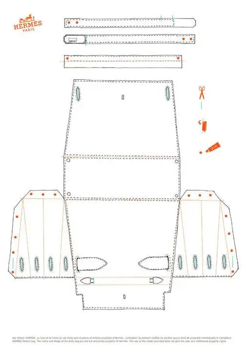 用a4纸就可以做爱马仕kelly包包(一)