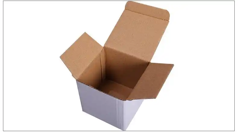 白色盒子硬单铜白卡纸盒正方形纸箱化妆品食品包装盒三层彩印纸箱
