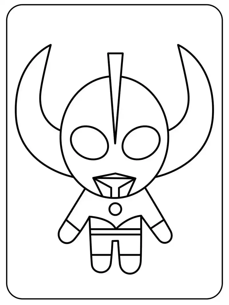 97卡通奥特曼涂色简笔画素材 | 全册120张75 96用涂色的方式