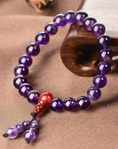 紫色妖娆紫玛瑙时尚手链附证书