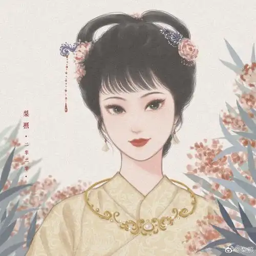 头像/女头/手绘《红楼梦》薛宝钗作者:梨照