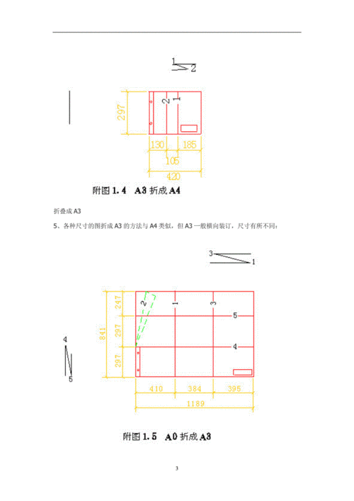 a0,a1,a2,a3图纸折叠方法(留下备用).doc 7页