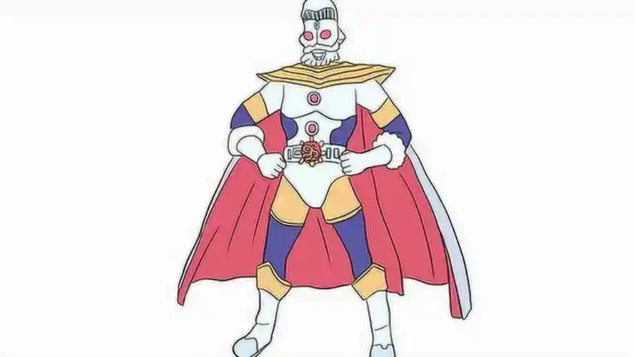 帅气的奥特之王儿童亲子简笔画