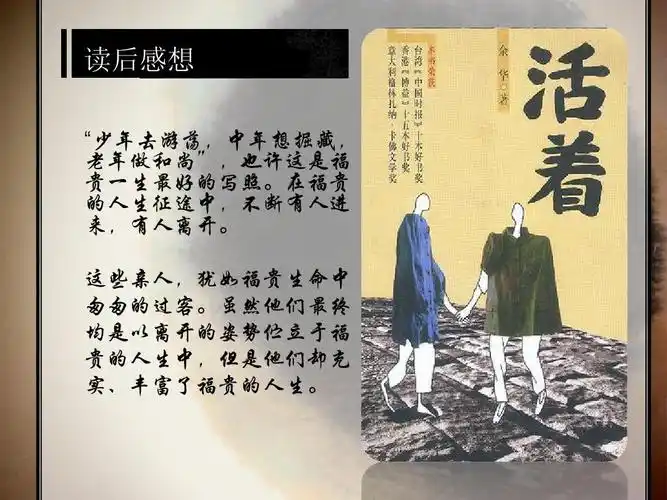 《活着》好书推荐ppt