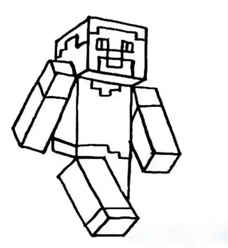 我的世界的经典人物简笔画史蒂夫