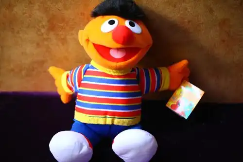 包邮正版sesamestreet芝麻街艾莫甜饼怪大鸟毛绒玩具公仔玩偶手偶