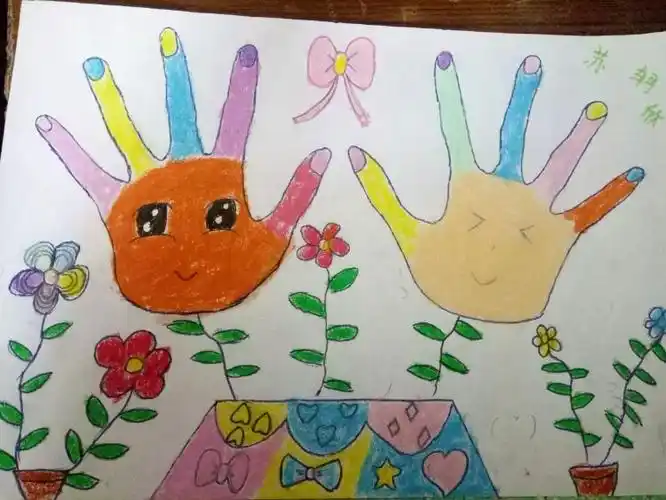 我们的手掌画!小伙伴们,快来看看吧!