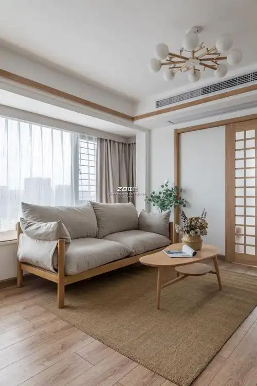 装修案例 春江悦茗86平米三室日式风格装修效果图 收藏 ?