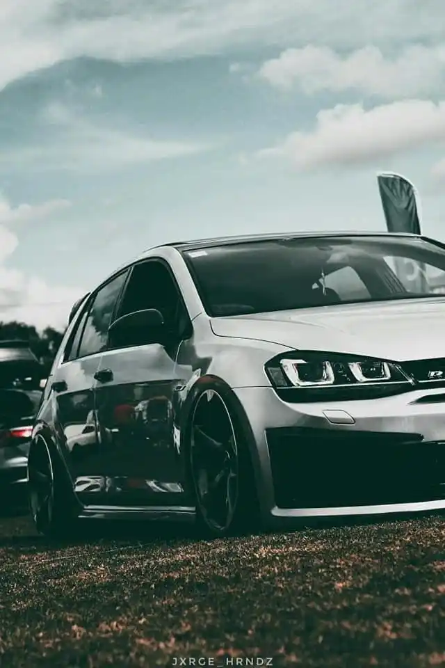 高尔夫r改成这样儿还真帅