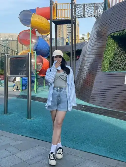 160130斤微胖女生清爽简约无法拒绝的蓝色