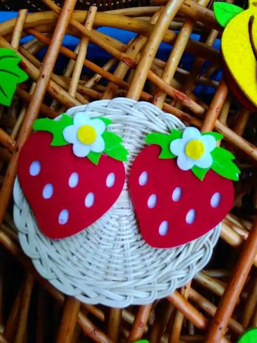 幼儿园教室布置材料用品无纺布墙贴手工水果葡萄墙贴