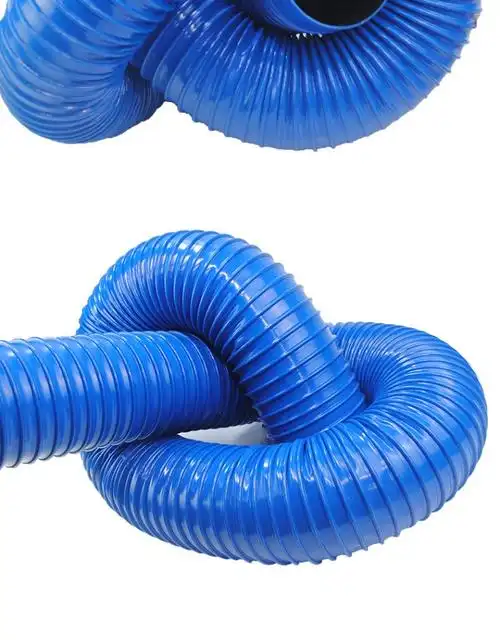 pvc蓝色橡胶管工业吸尘管波纹管塑筋管除尘软管下水管道排气管道 驰爵